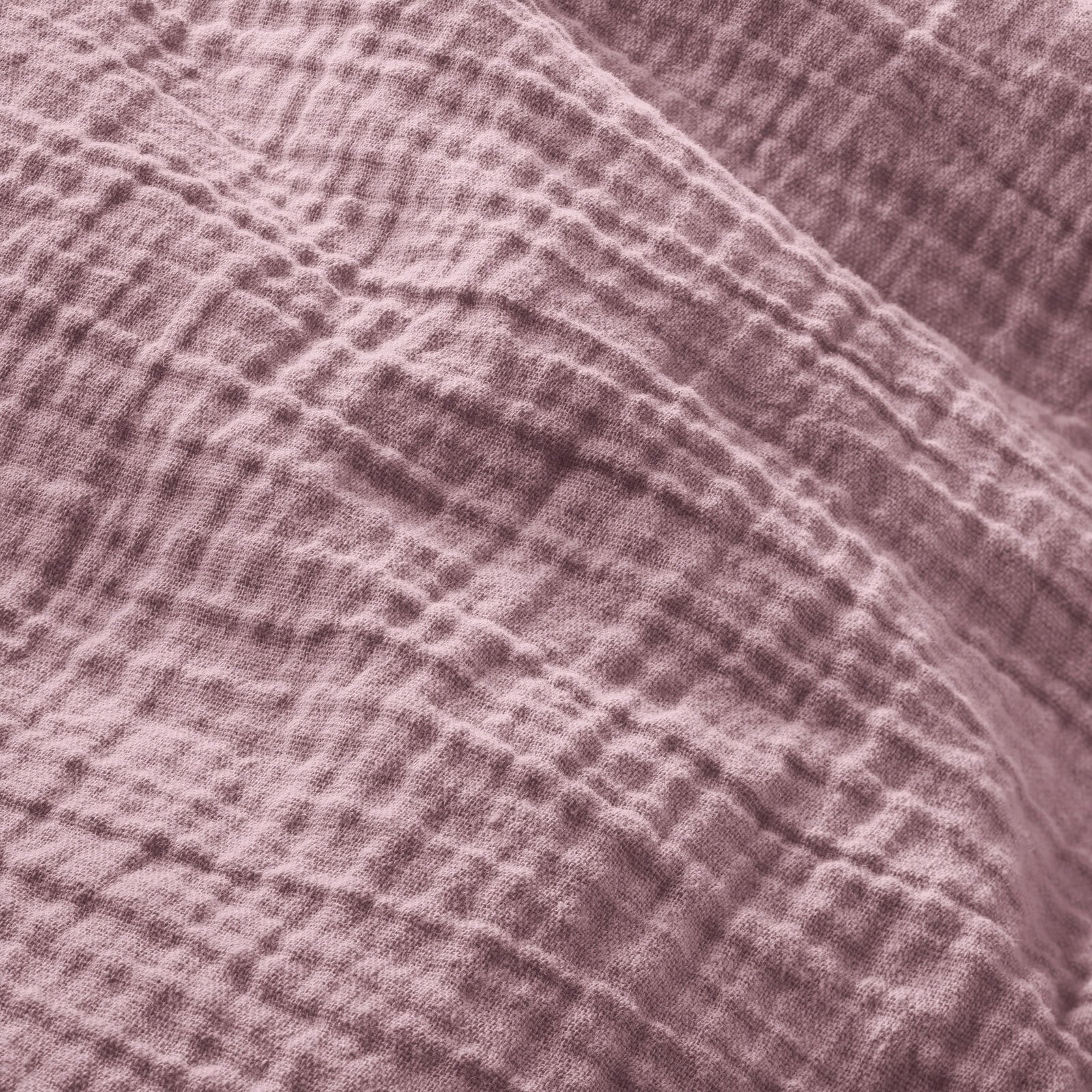 INSPIRATION HOME Musselin-Bettwäsche 135 x 200 cm mauve