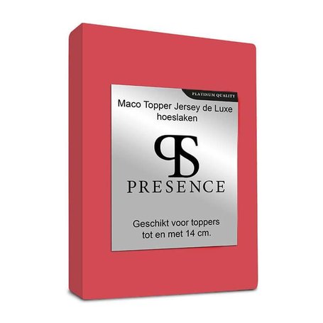 Egyptisch Katoenen Jersey Topper Hoeslaken - Rood