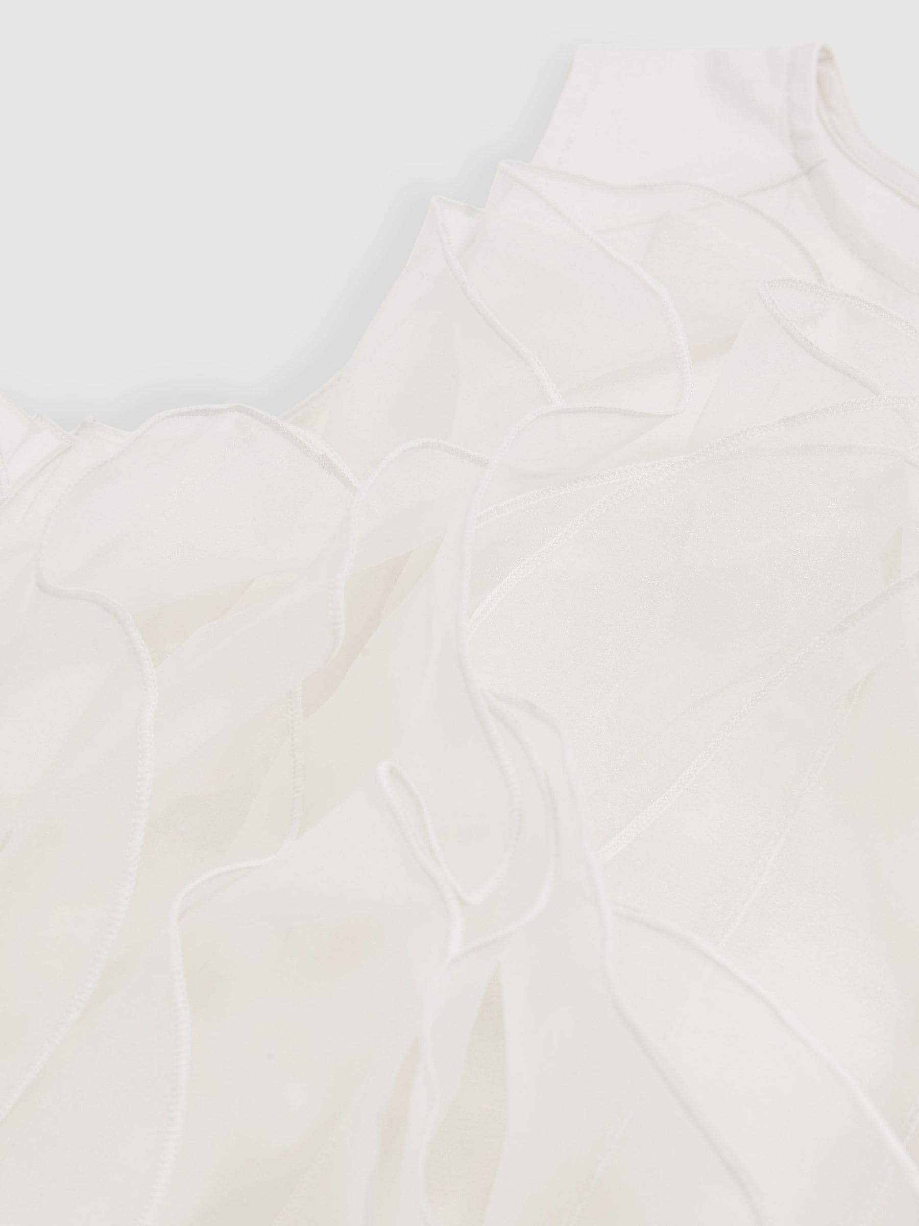 Reiss Ellenora Ruffle Organza Dress