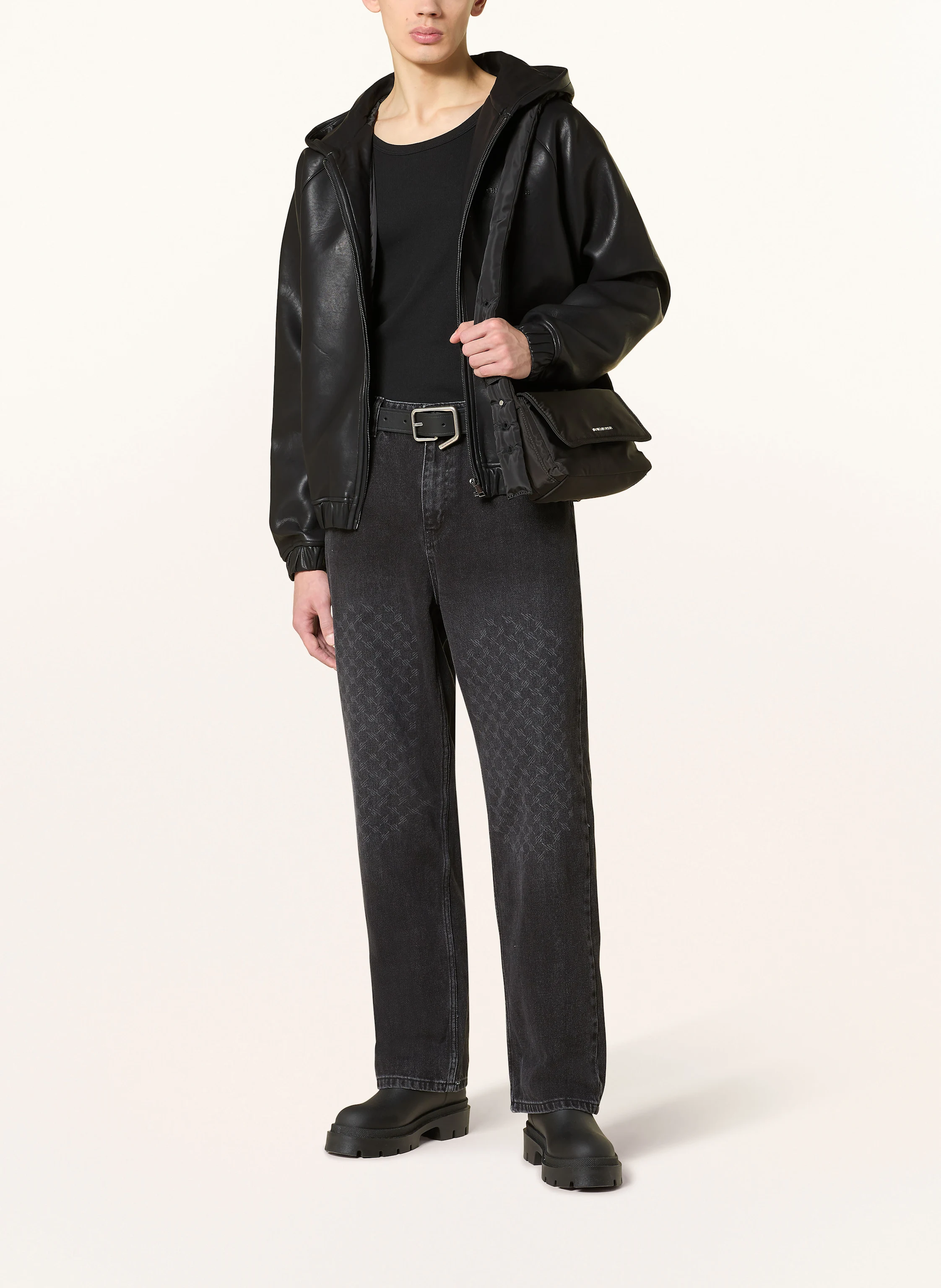 DAILY PAPER Jacke in Lederoptik