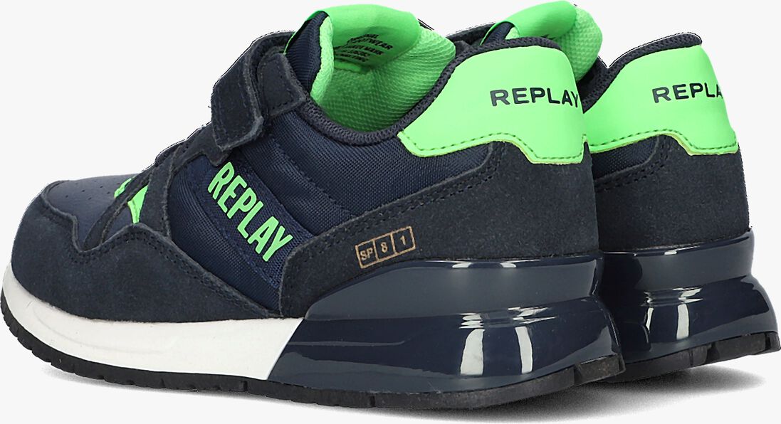 REPLAY blauwe replay lage sneakers shoot jr