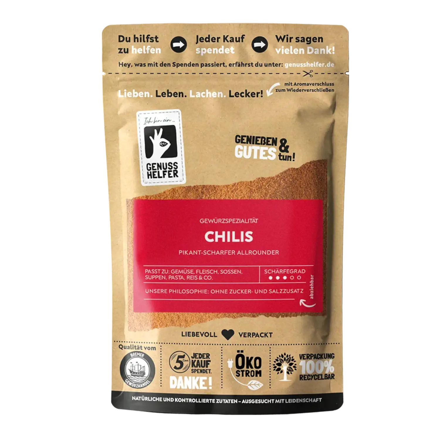 Chilis, gemahlen