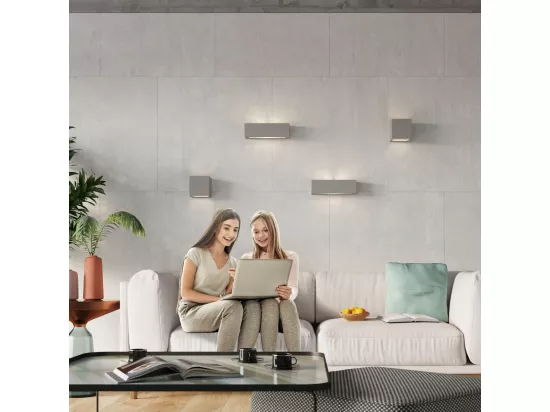 Sollux LEO Appliques Up & Down Gris E27
