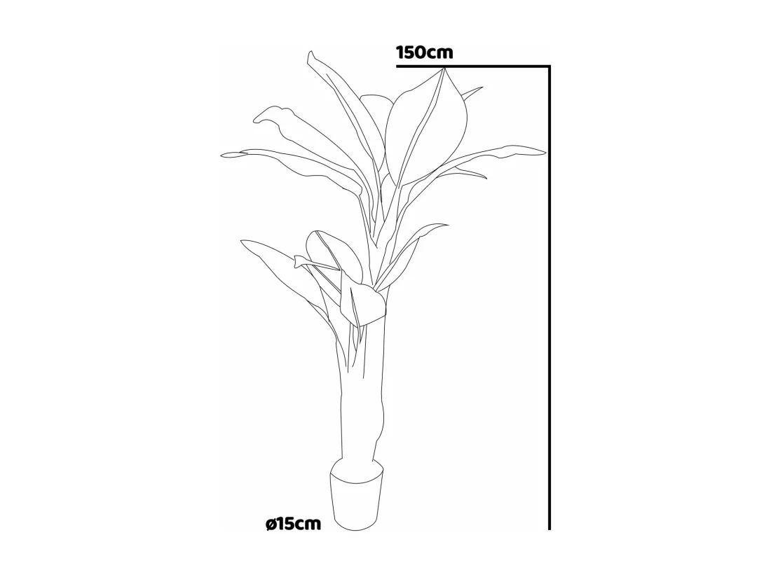 Banana Tree - Plante artificielle en pot H150 cm