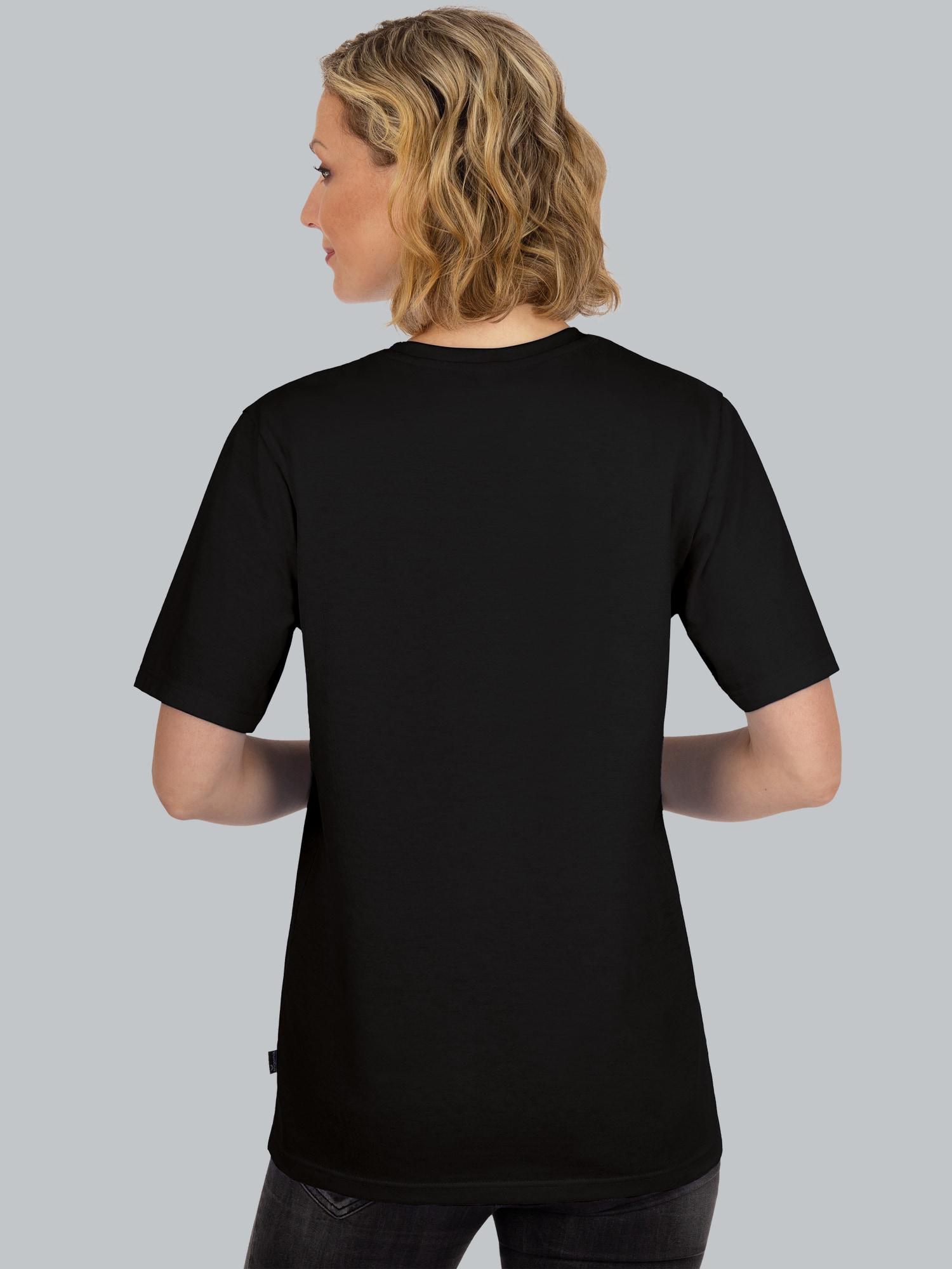 T-Shirt aus 100% Baumwolle Schwarz