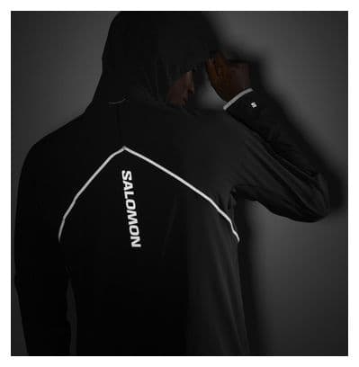Haut à capuche Salomon Sense Aero Hybrid Noir Homme