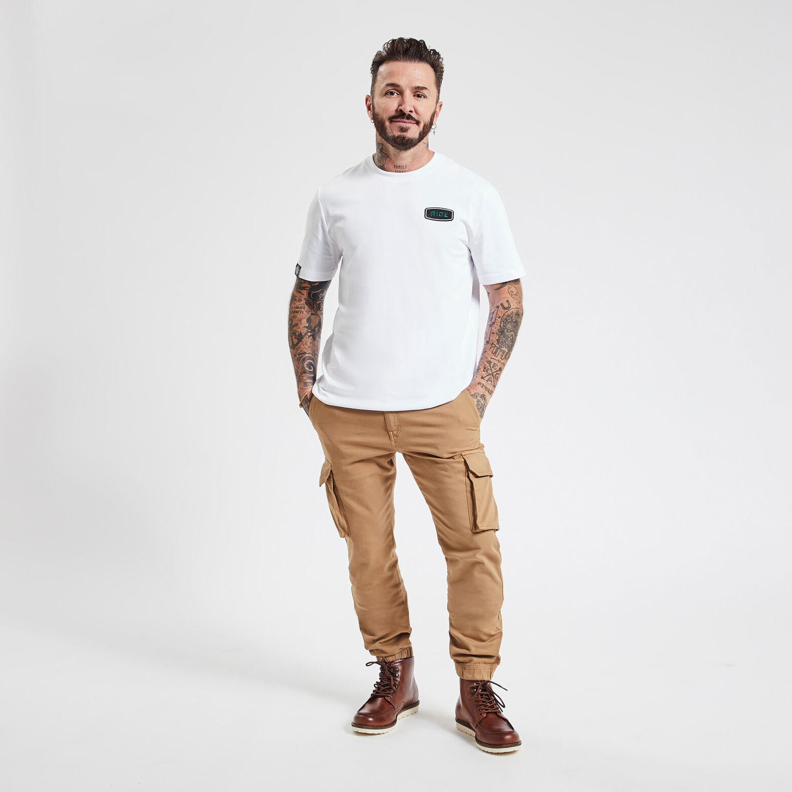 Tee-shirt RIDE licence FISE Blanc