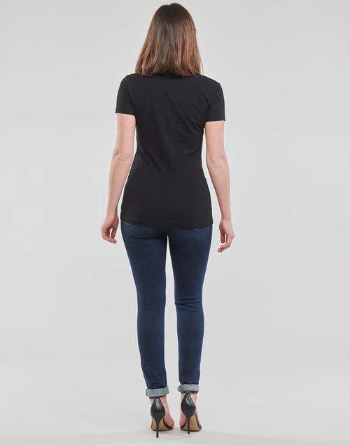 Guess - SS RN MESH LOGO TEE - Noir