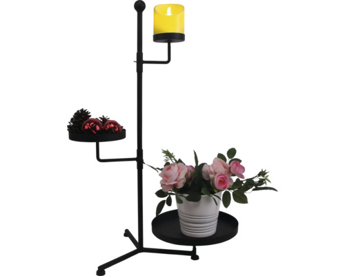 Plantentafel H 66,5 cm zwart