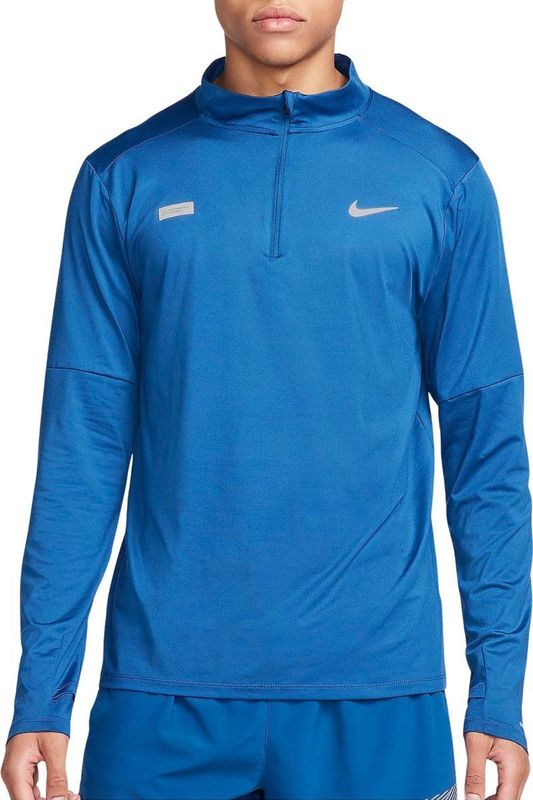 Nike element flash dri-fit -zip top in de kleur zwart