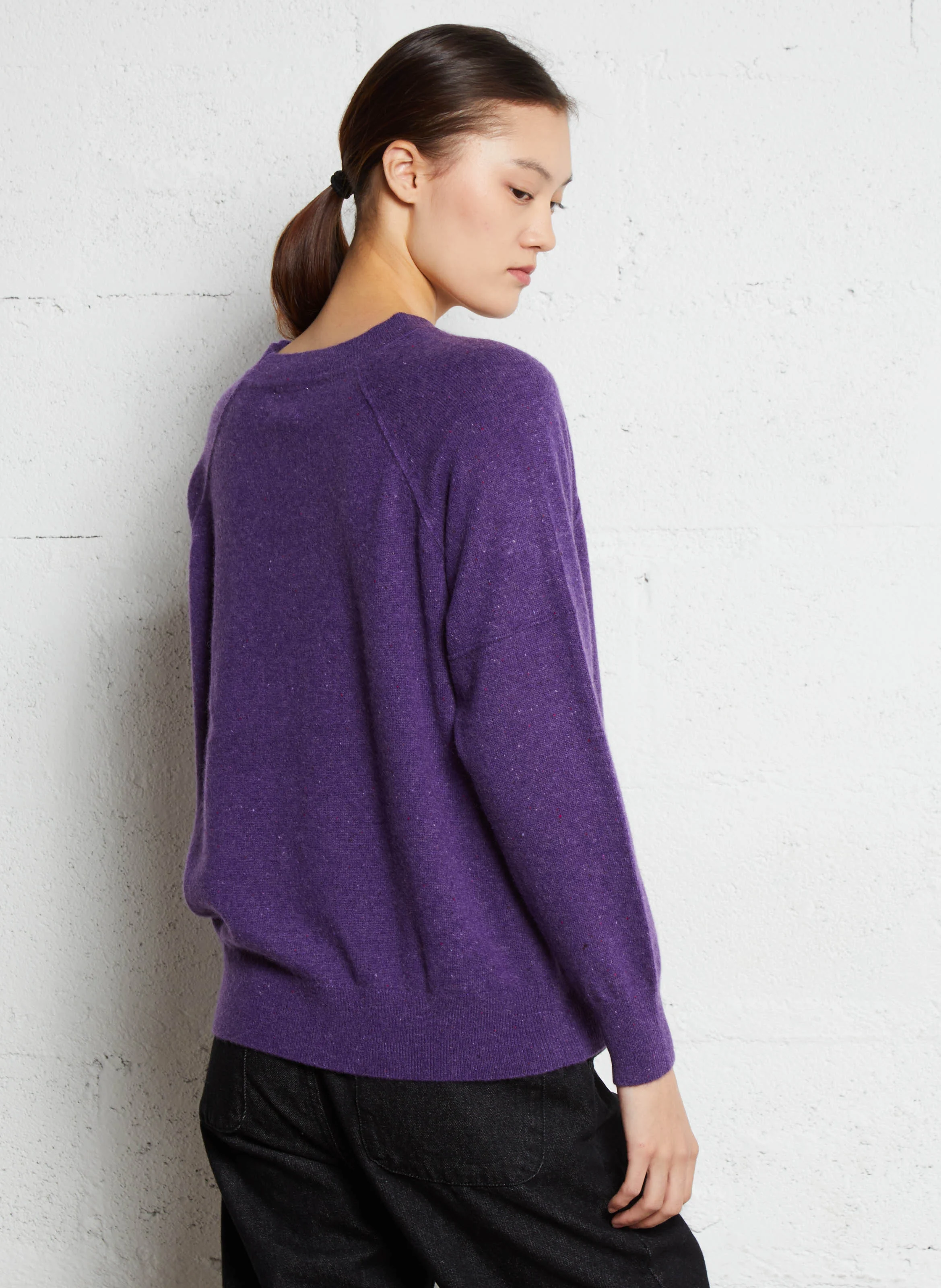 ARY BIS - Pull col rond en cachemire | Violet