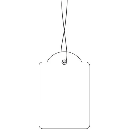 HERMA Hängeetiketten mit weißem Faden, 15 x 24mm, 1000 Stück