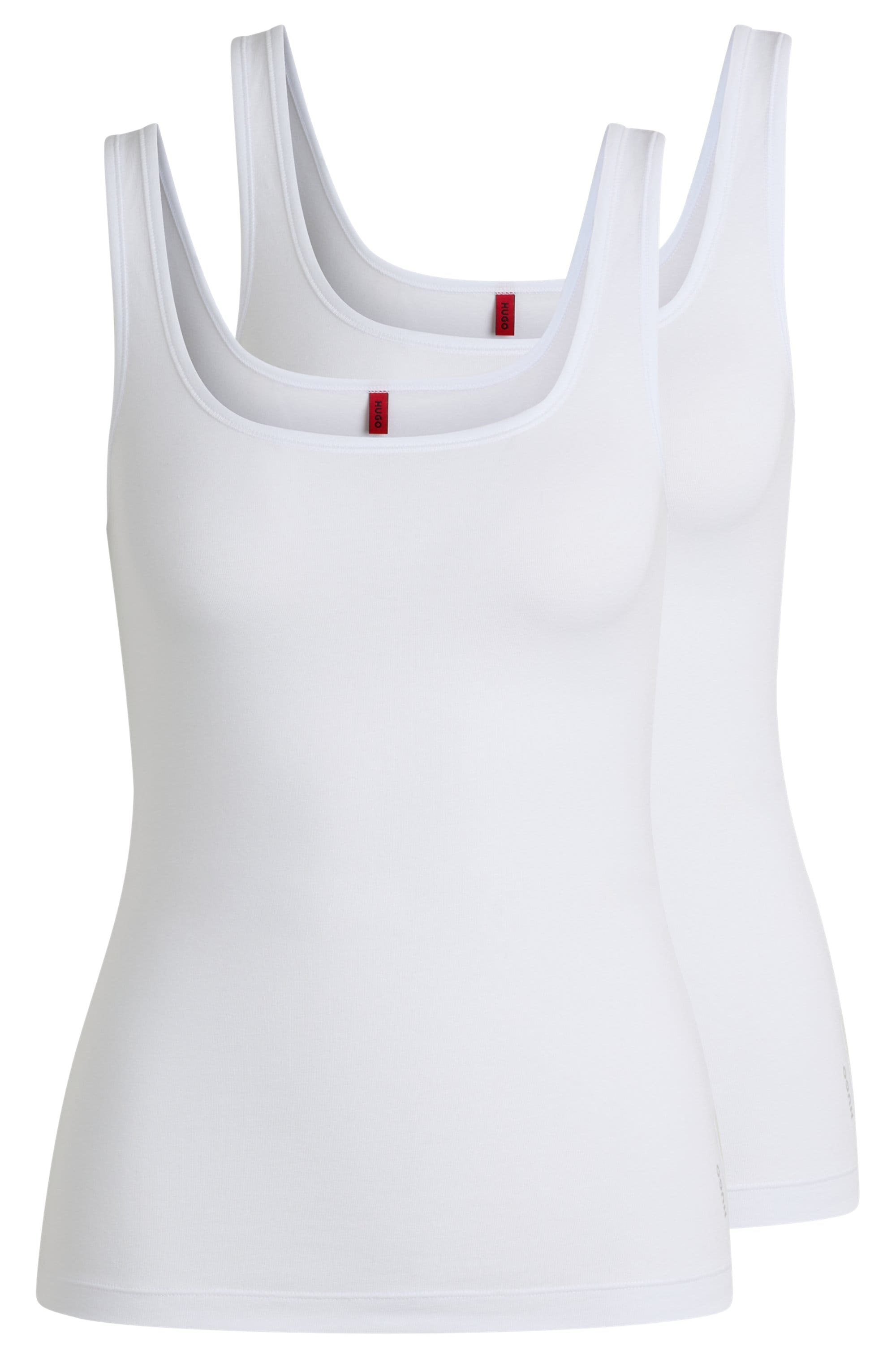 HUGO Underwear Tanktop »TWIN VEST«, 2er-Packer Packung, mit vertikalem Logoprint