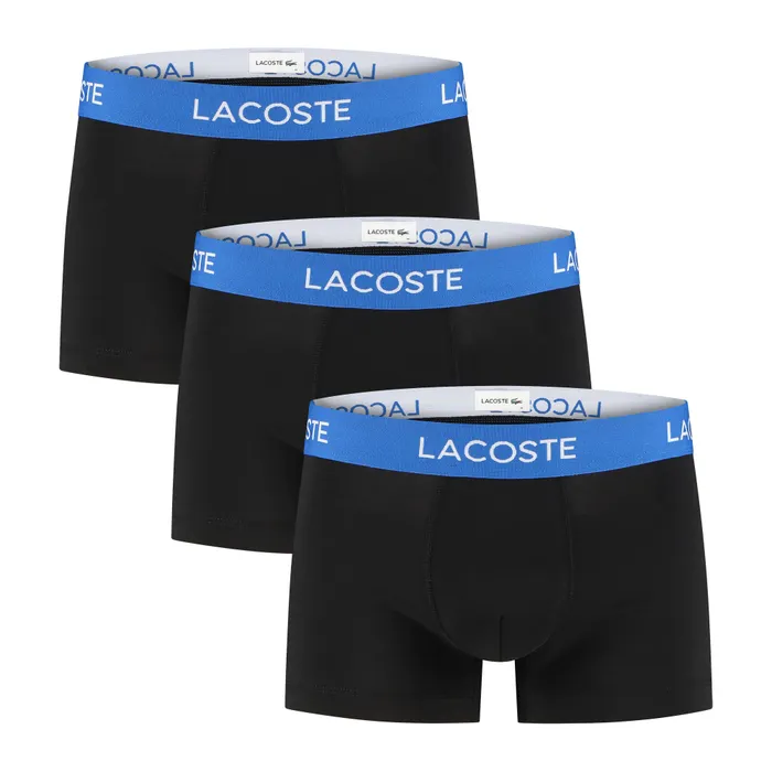 Lacoste Cotton Stretch Trunk Boxershorts Heren (3-pack)
