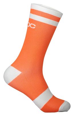 Chaussettes VTT Poc Lure Orange/Blanc