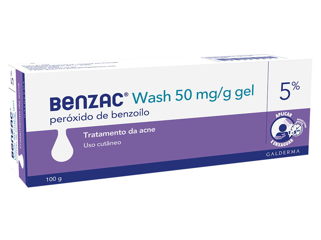GEL BENZAC WASH 5 50MG/G 100G
