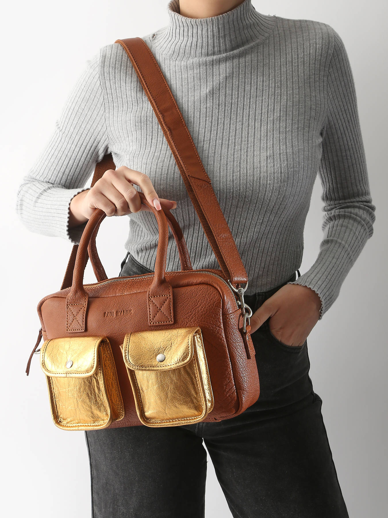 Sac bandoulire Dore cuir PAUL MARIUS