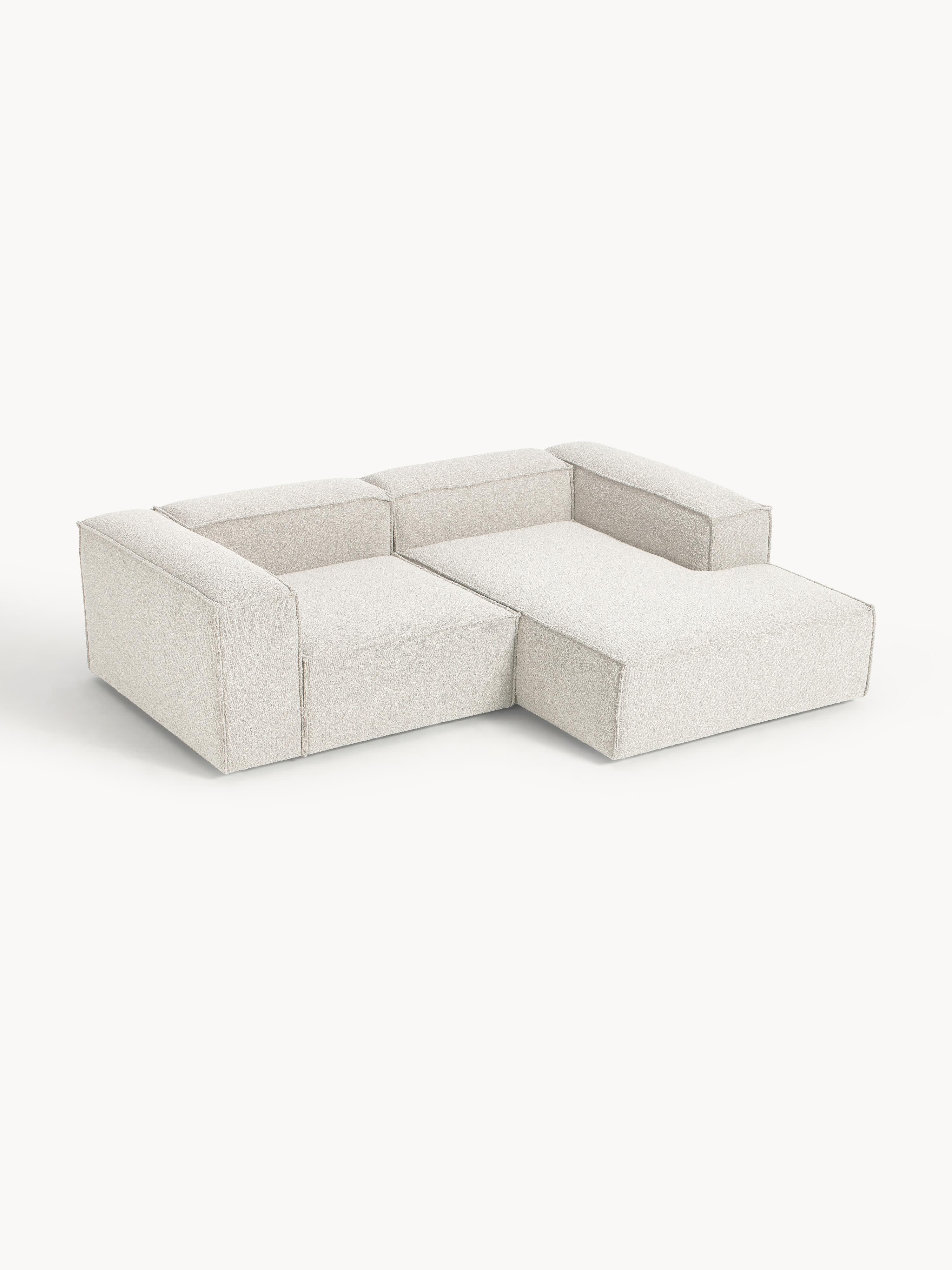 Bouclé modulaire hoekbank Lennon (2-zits)