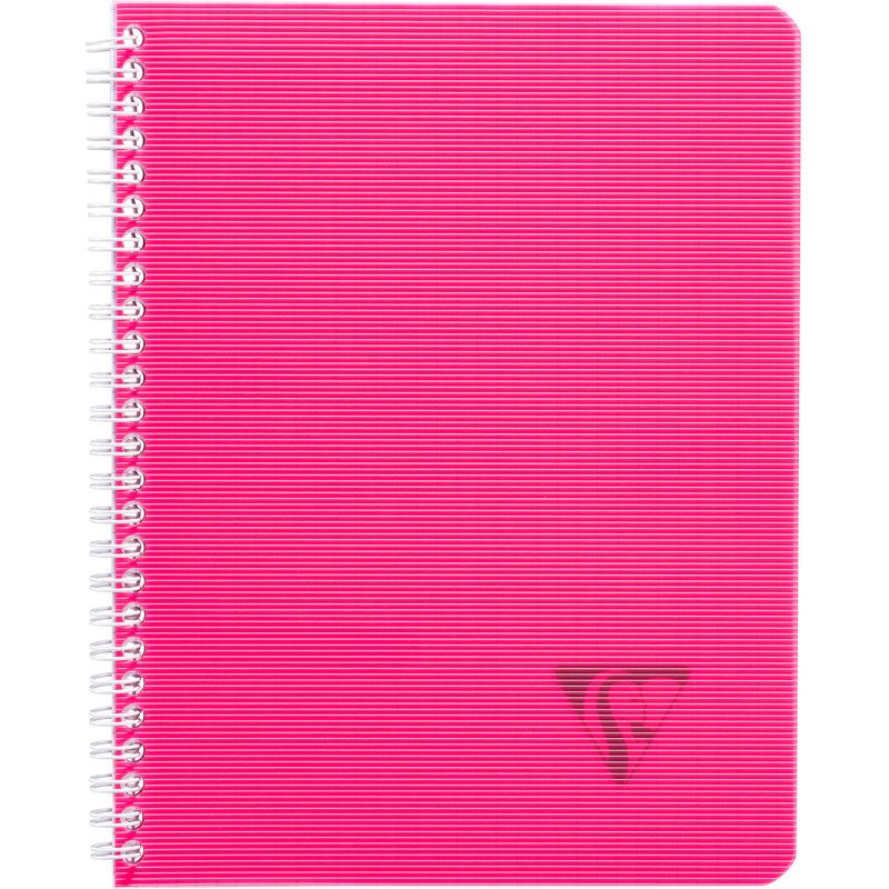 Cahier spirale Clairefontaine Linicolor 17 x 22 cm petits carreaux 100 pages