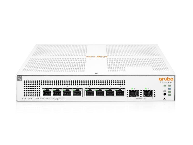 HPE Aruba Networking PoE  Switch Aruba Instant On 1930-8G P Aruba Instant On 19308G Class4 PoE 2SFP 124WSwitch
