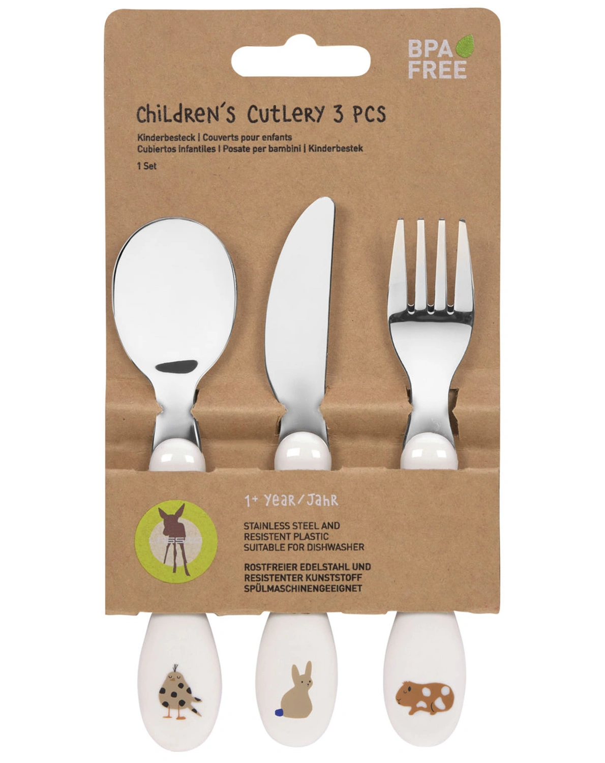Besteck-Set LITTLE MATEYS 3-teilig in royal blue
