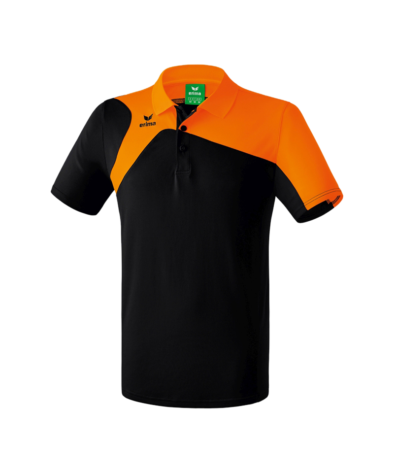 Erima Club 1900 2.0 Poloshirt Kids Schwarz Orange