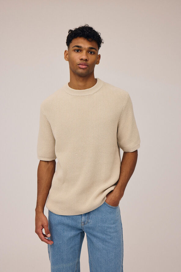 Magasin du Nord Collection Nylan fishermans knit t-shirt - Organic GOTS Rainy day