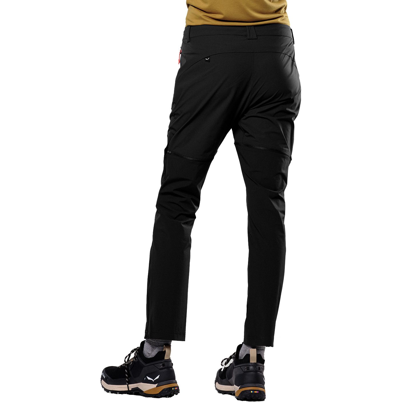 SALEWA Puez Talvena DST Zip-Off Softshellhose Damen black out