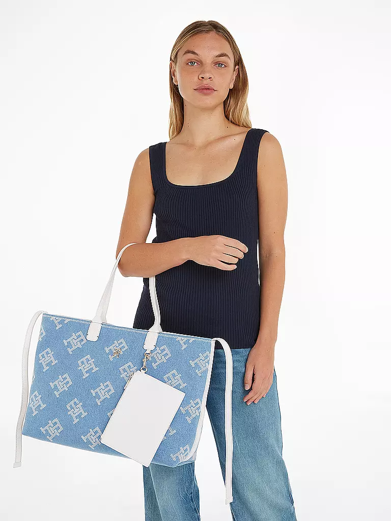 TOMMY HILFIGER Tasche - Shopper hellblau