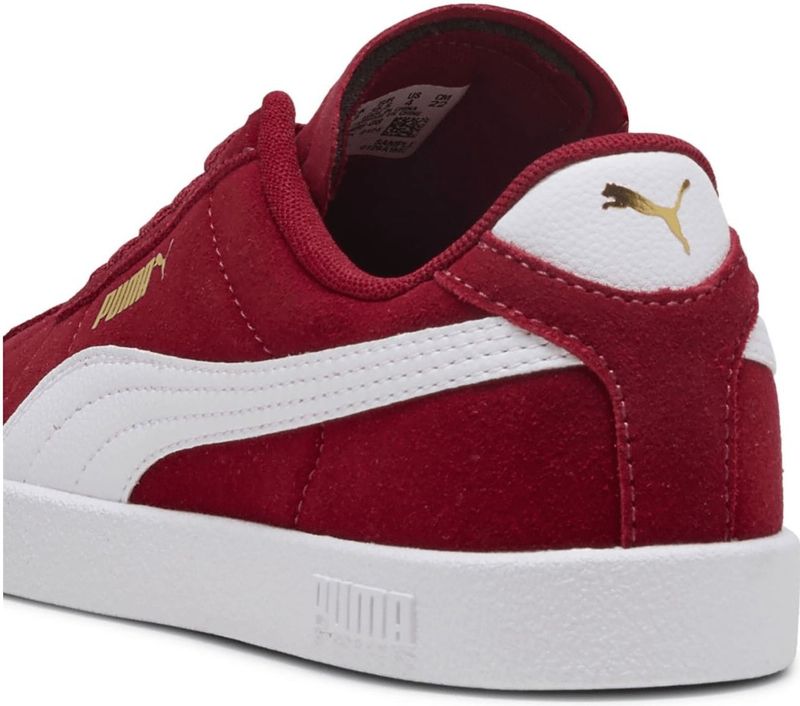 Puma - Club II - Sneakers - Donkerrood/Wit - Bovenwerk van Suède
