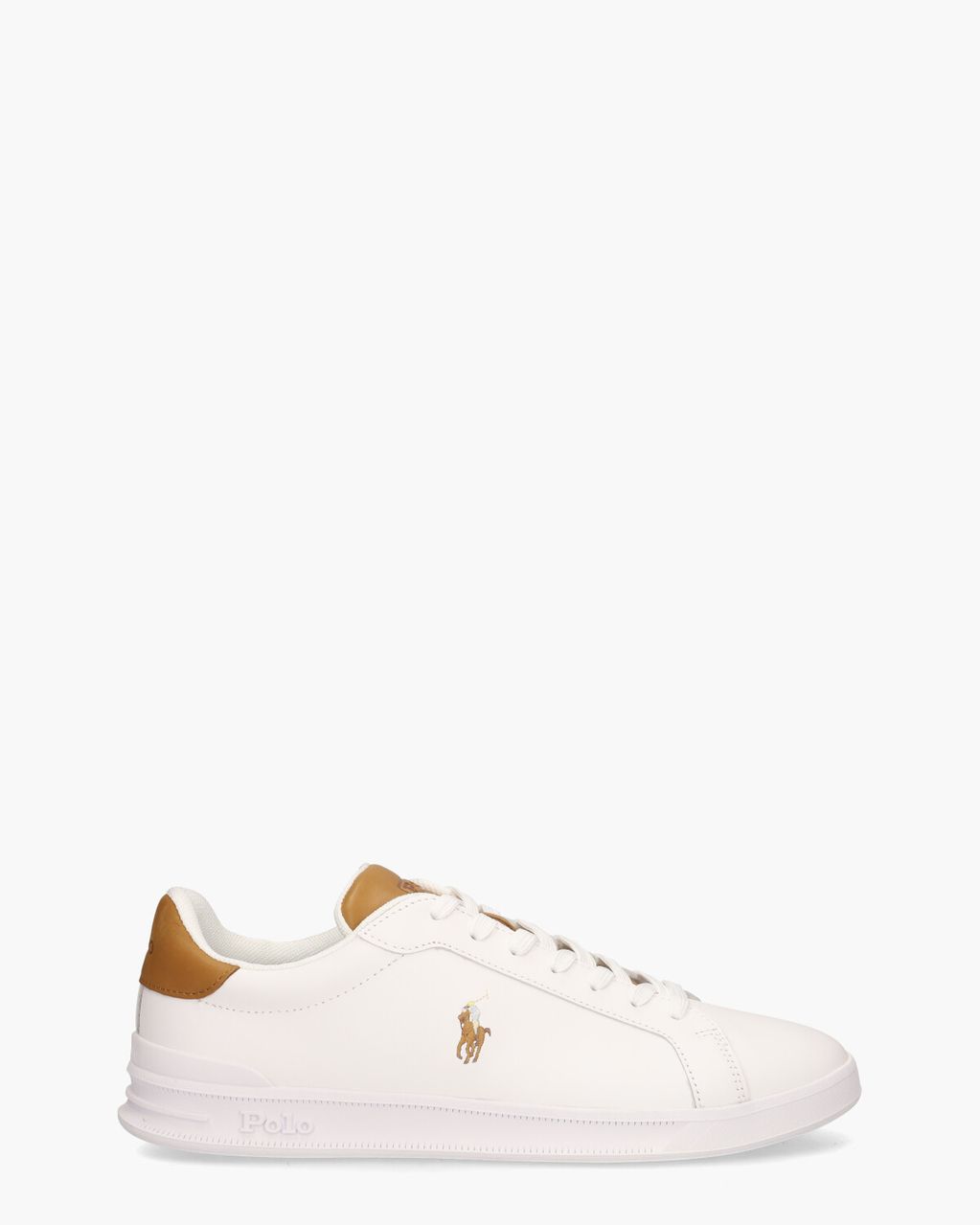Polo Ralph Lauren Heritage Court Wit/Cognac Herensneakers