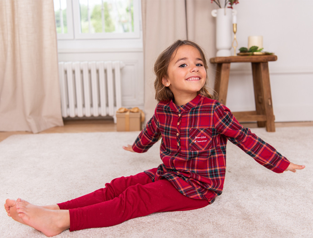 Pyjama enfant fille-Famille d'amour