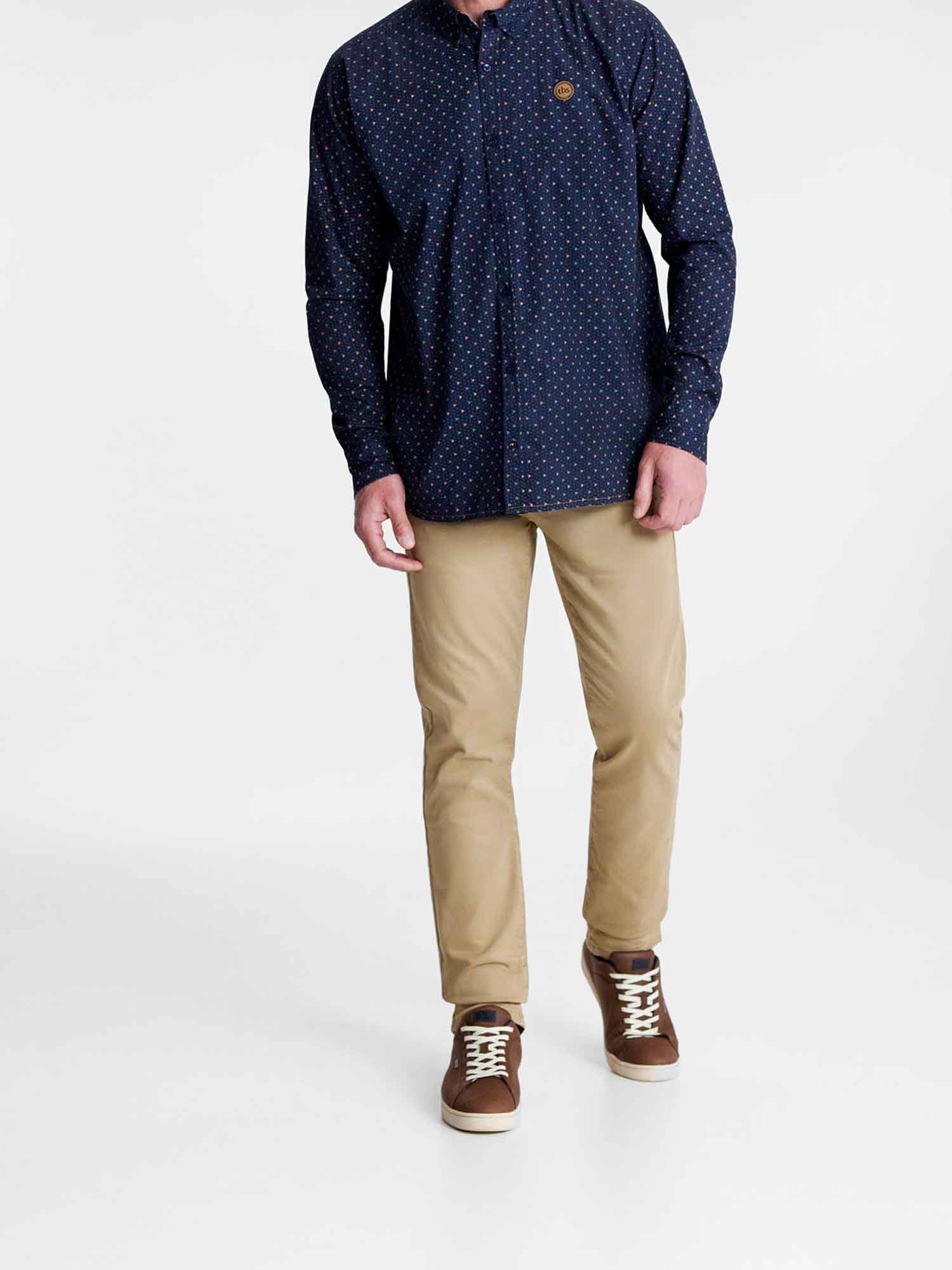 Chemise Homme Manches Longues Marine