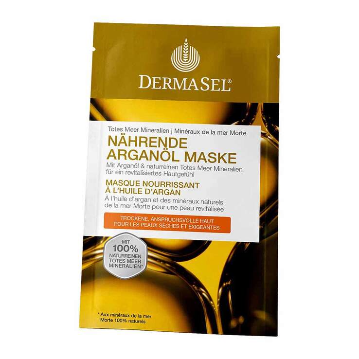 Dermasel Spa Totes Meer Nährende Arganöl Maske, 12 ml
