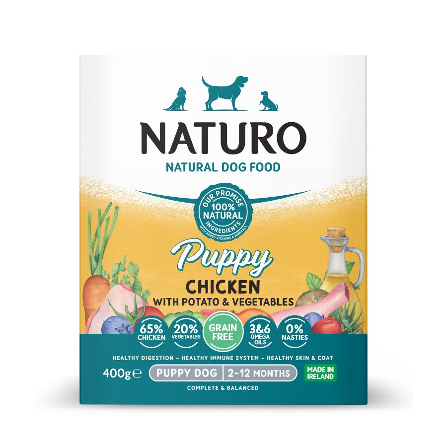 NATURO DOG PUPPY GF FRANGO E BATATA 400G