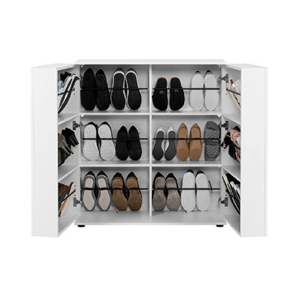 MES Meuble à Chaussures - Blanc