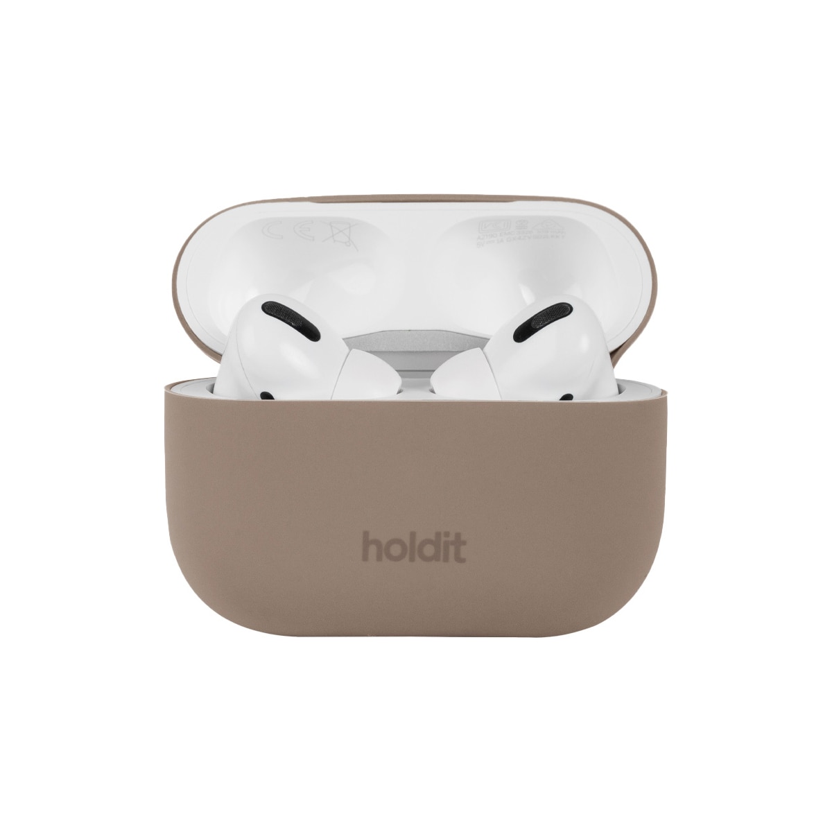Holdit AirPods Pro Silicone deksel (mokkabrun)