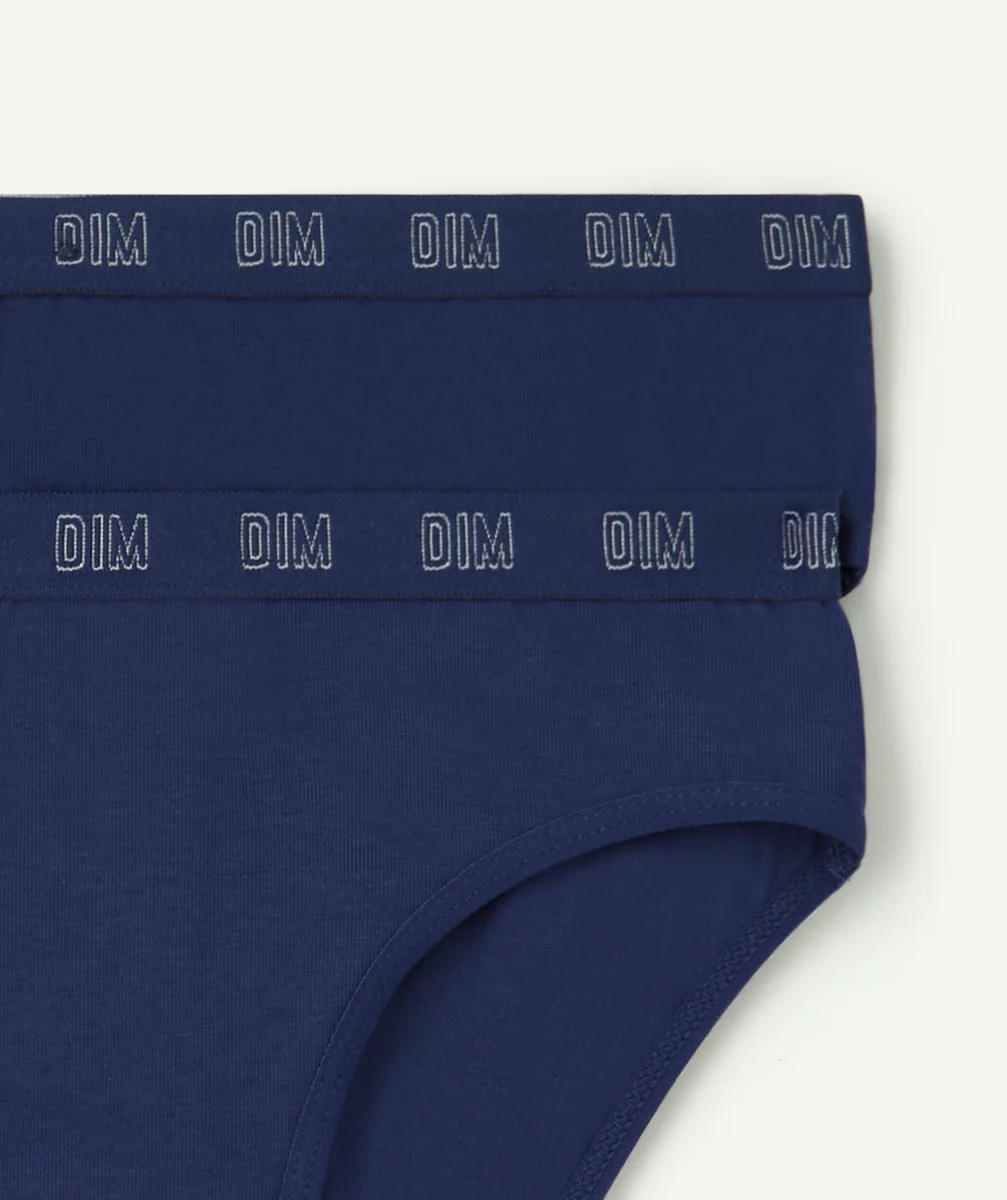 DIMLOT DE 2 CULOTTES SKIN CARE EN COTON BIO BLEU MARINE