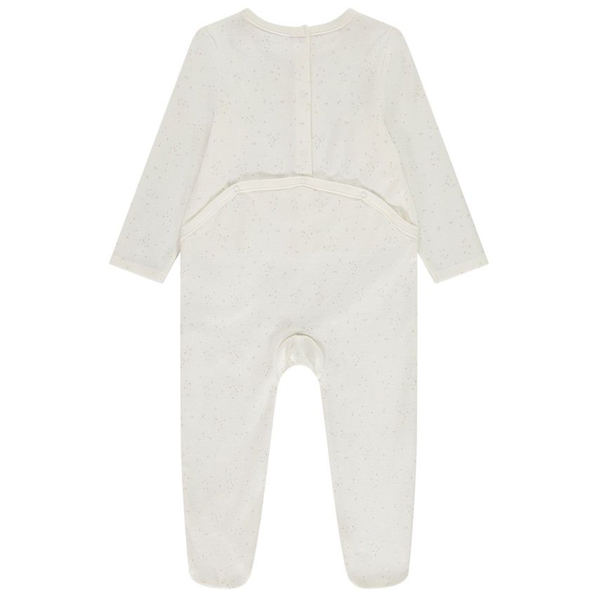Lot de 3 dors-bien Lapin pour bébé fille avec ouvertures différentes selon l'âge - Ecru