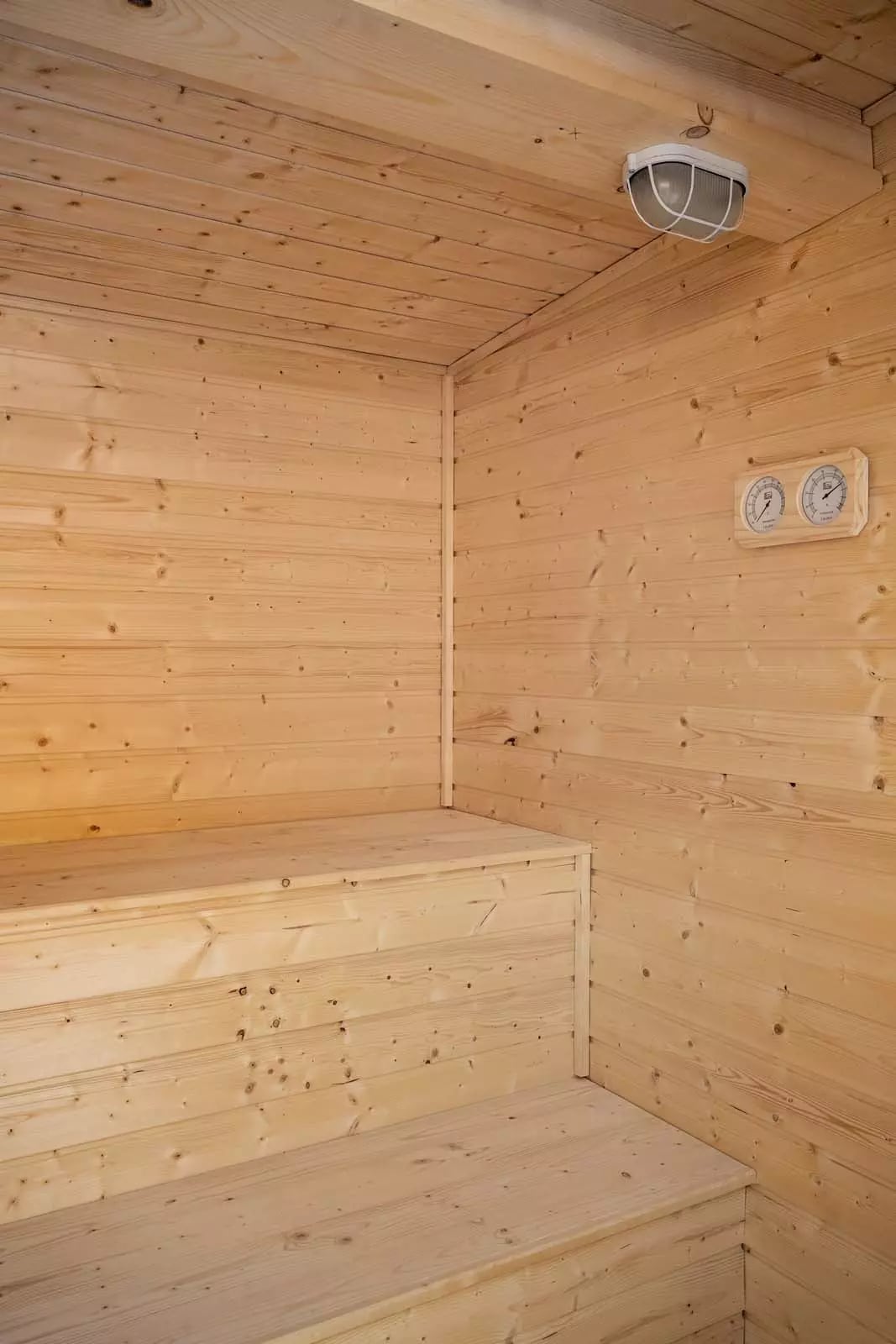 PureHaven Aussensauna 190x205x240 cm mit finnischem Saunaofen von Harvia inkl. kompletten Zubehör einfach montierbar energiesparend leichte Bedienung