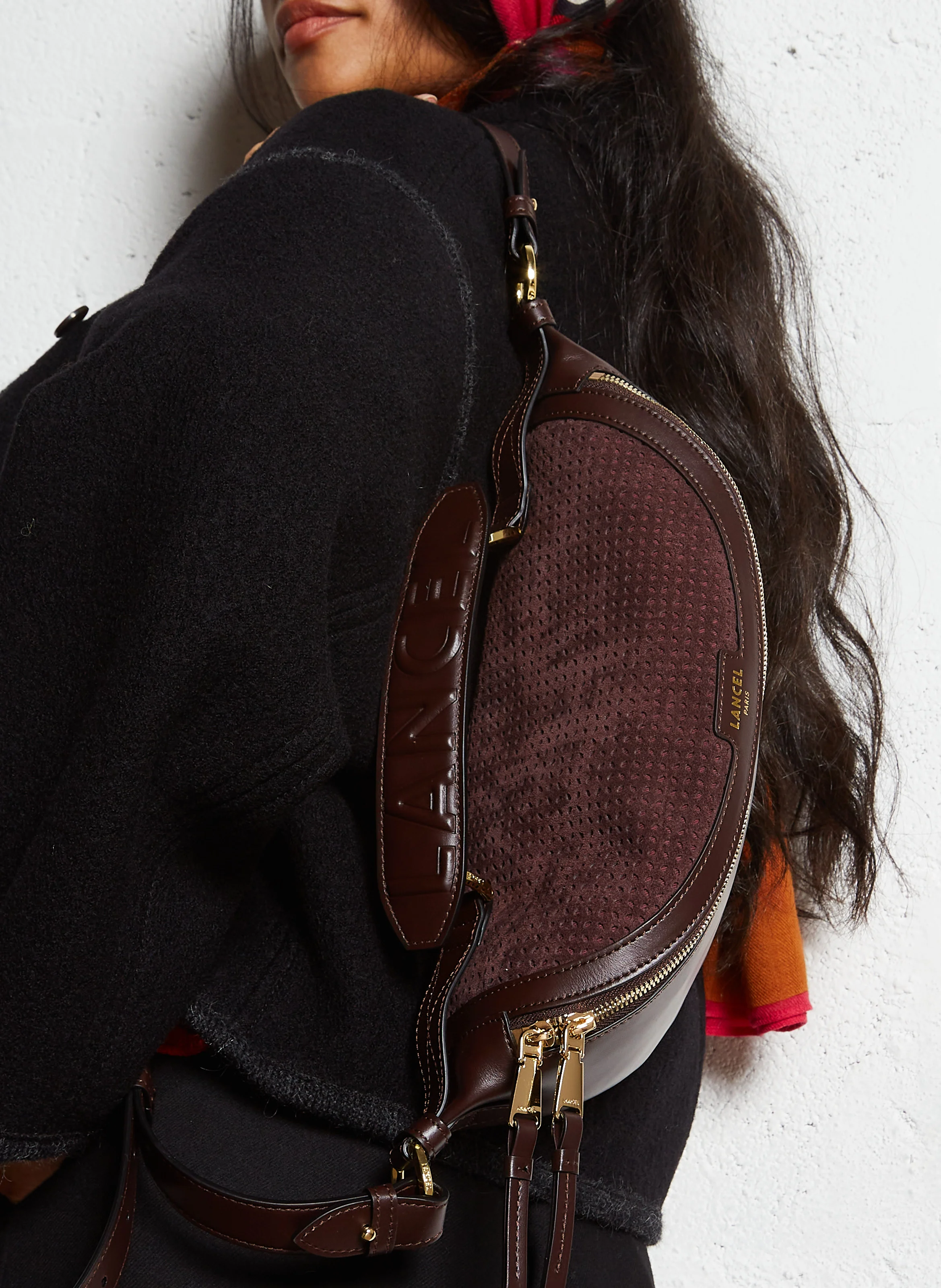 ORIGAMI S - Sac banane en cuir | Marron