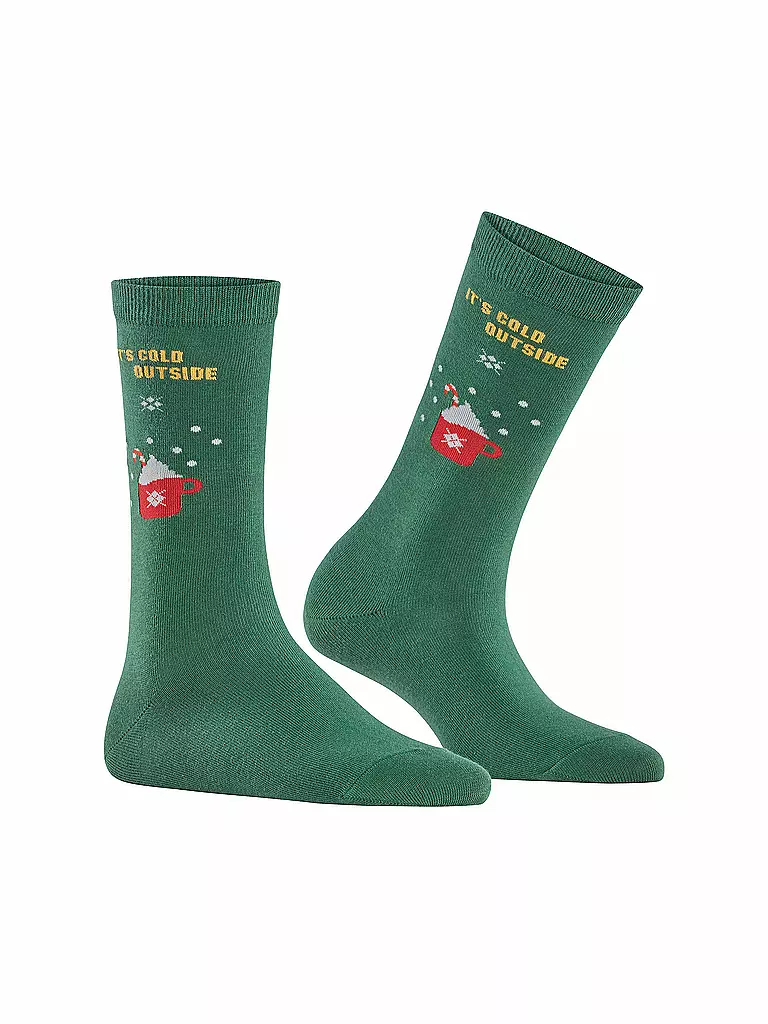 BURLINGTON Damen Socken COLD OUTSIDE 36-41 eucalyptus grün