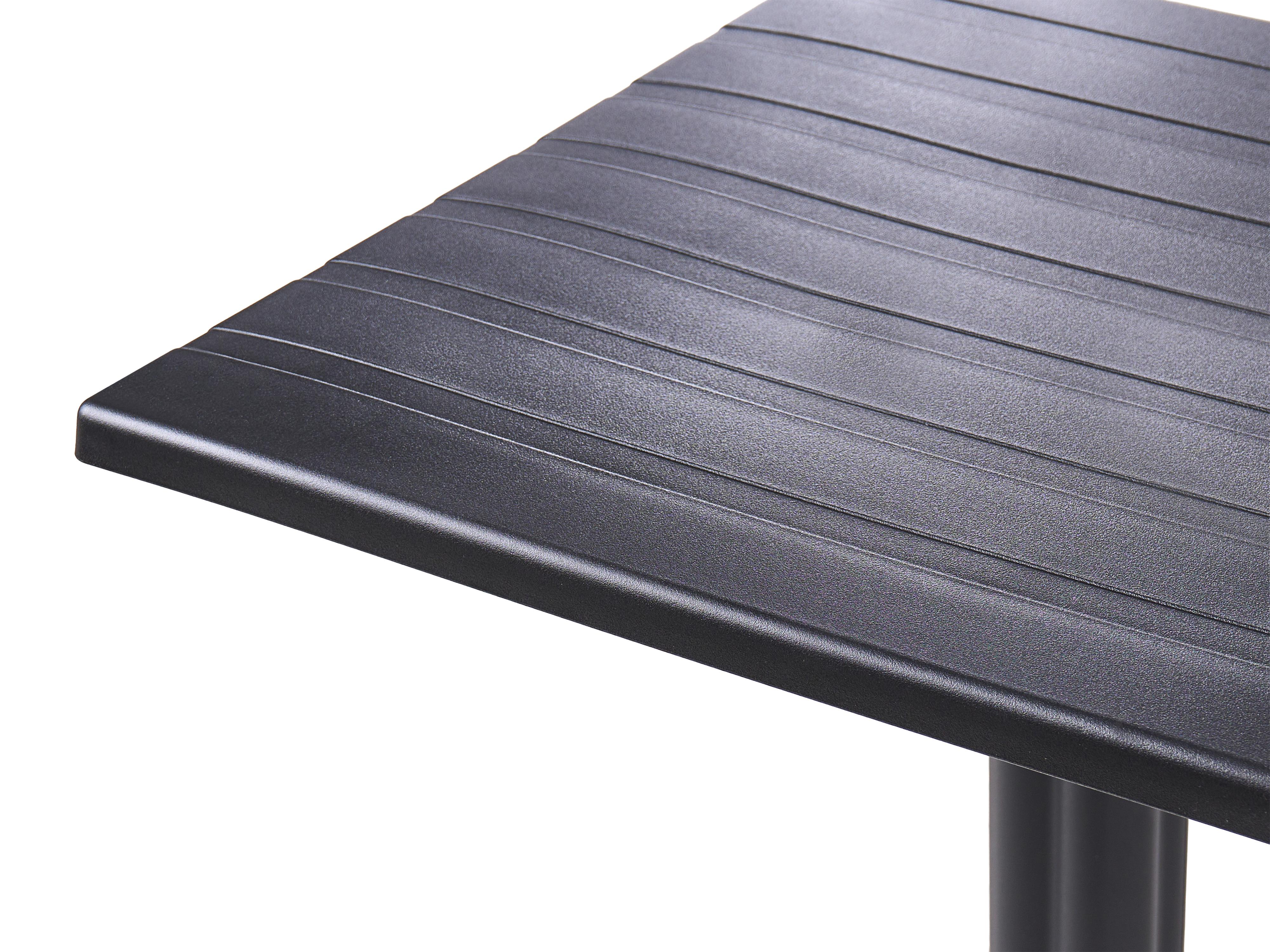 Tuin bartafel LEMNOS 60 cm 60 cm Zwart