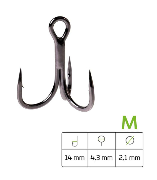 Hameçon Triple Silure Zeck Pro-Treble (lot de 4)