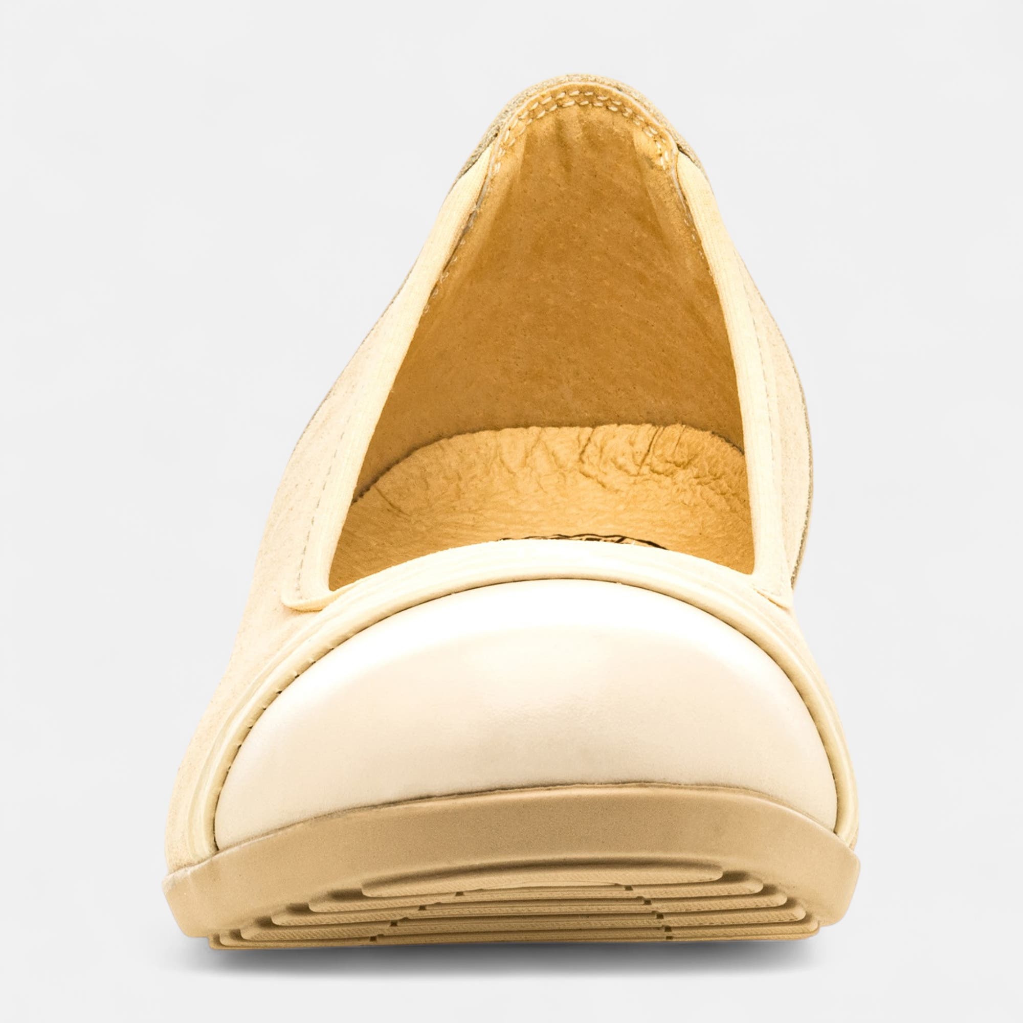 Escarpins pieds sensibles Femme en cuir beige