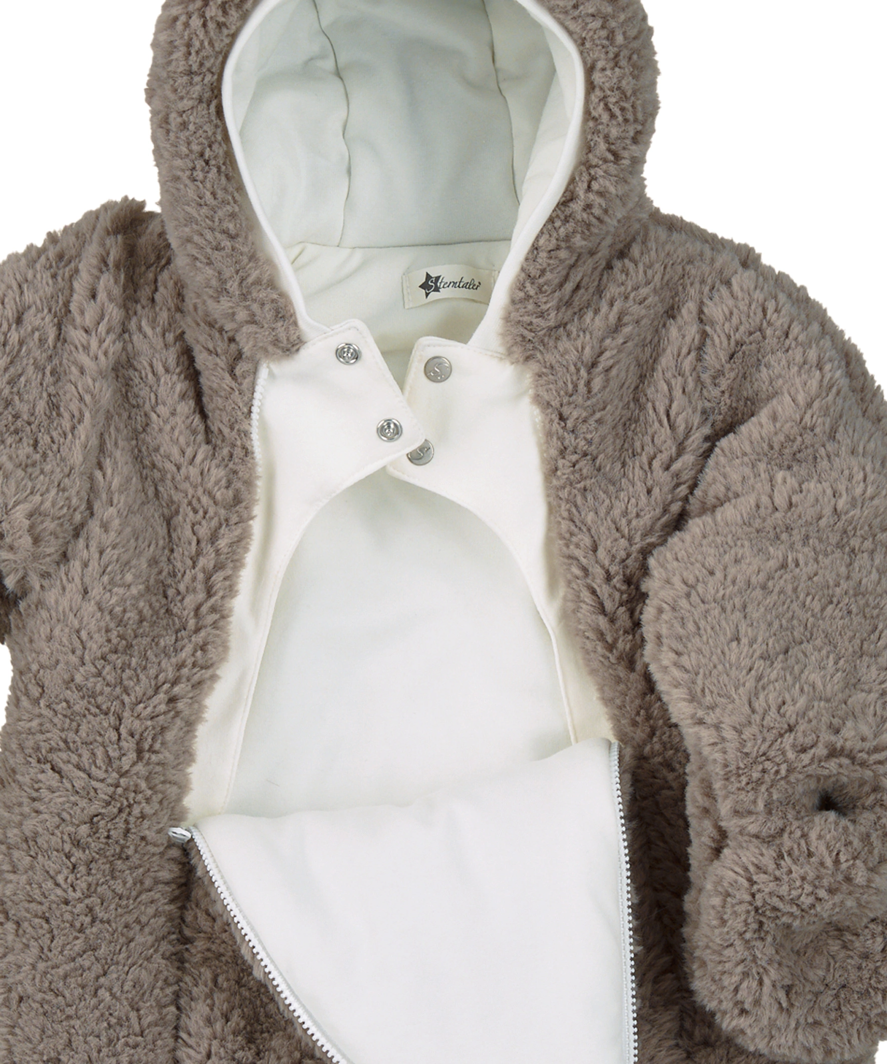 Overall TEDDYFLAUSCH in rauchgrau