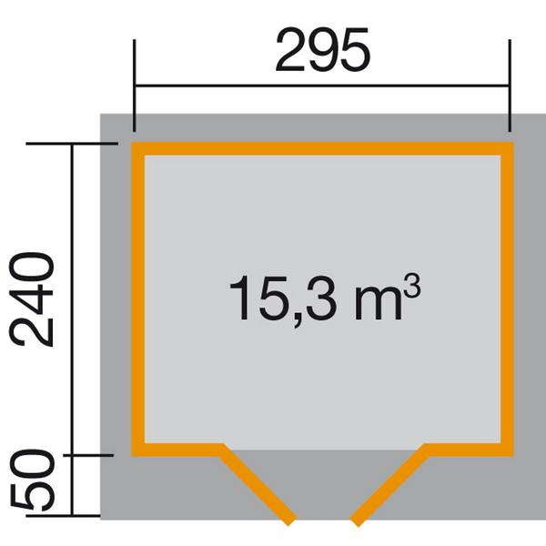 Weka Designhaus 126+ Gr. 2, ca. B361/H247/T316