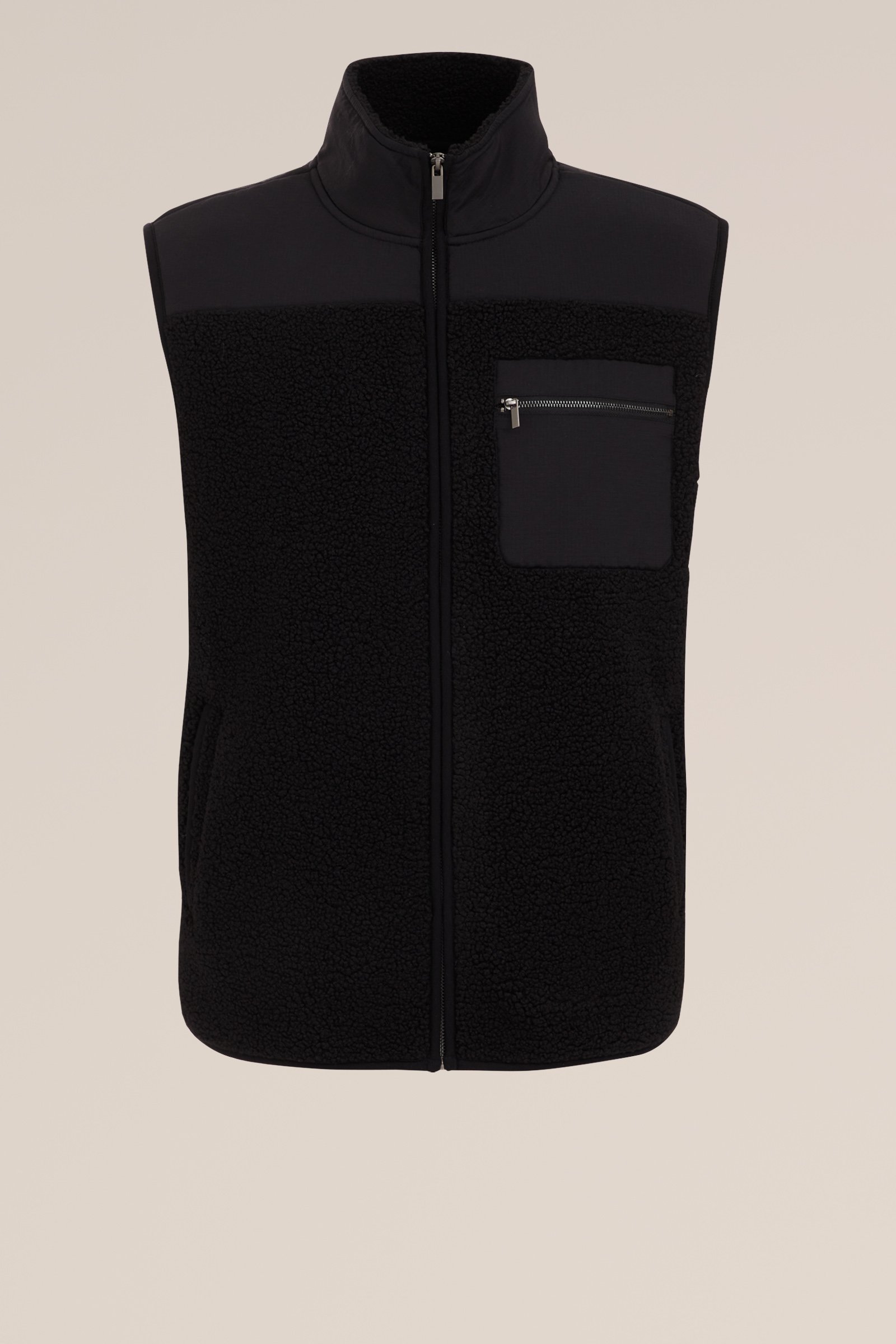 teddy bodywarmer WE Fashion Zwart