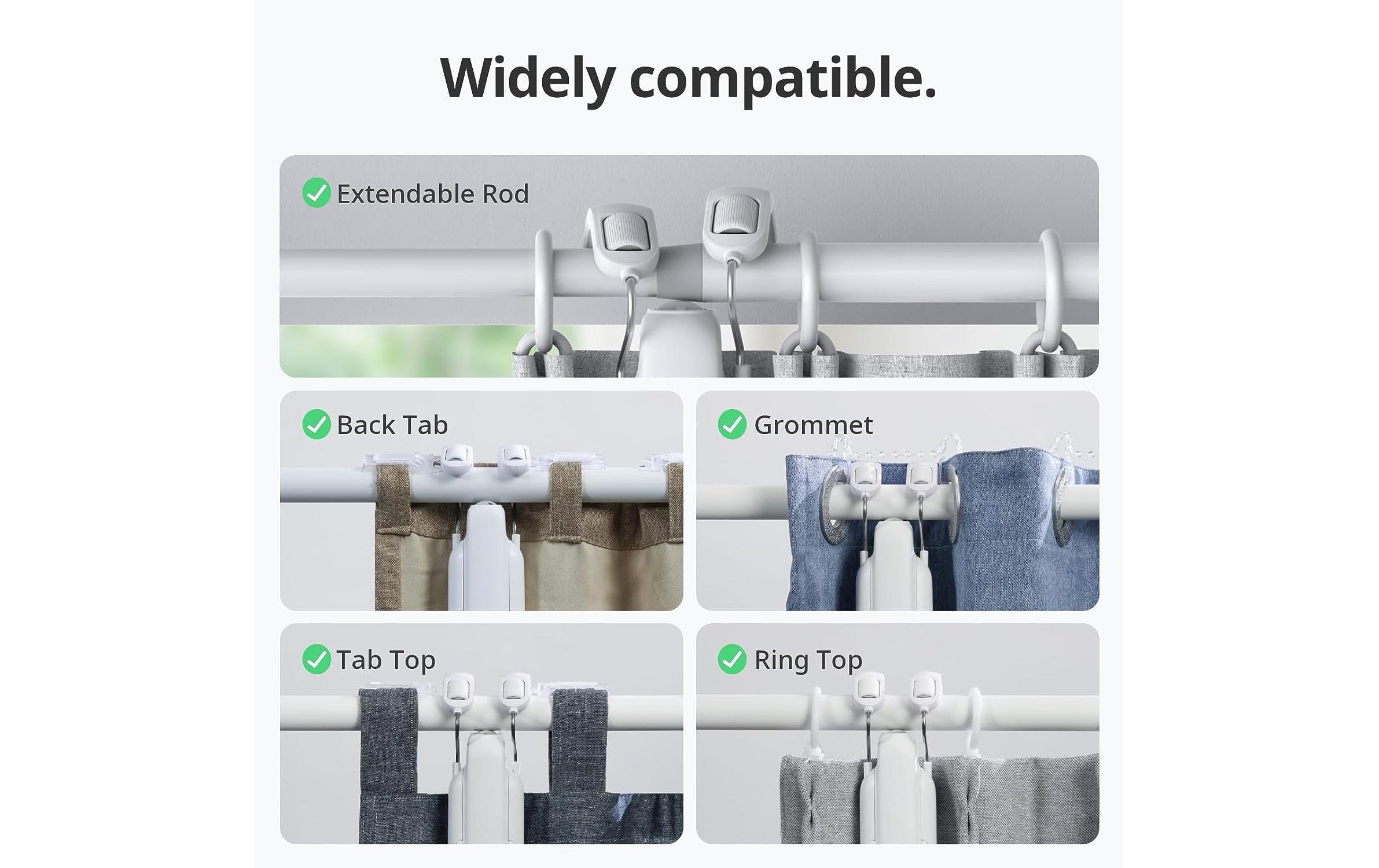 Curtain 3, Weiss<br>Vorhang Smart Elektromotor