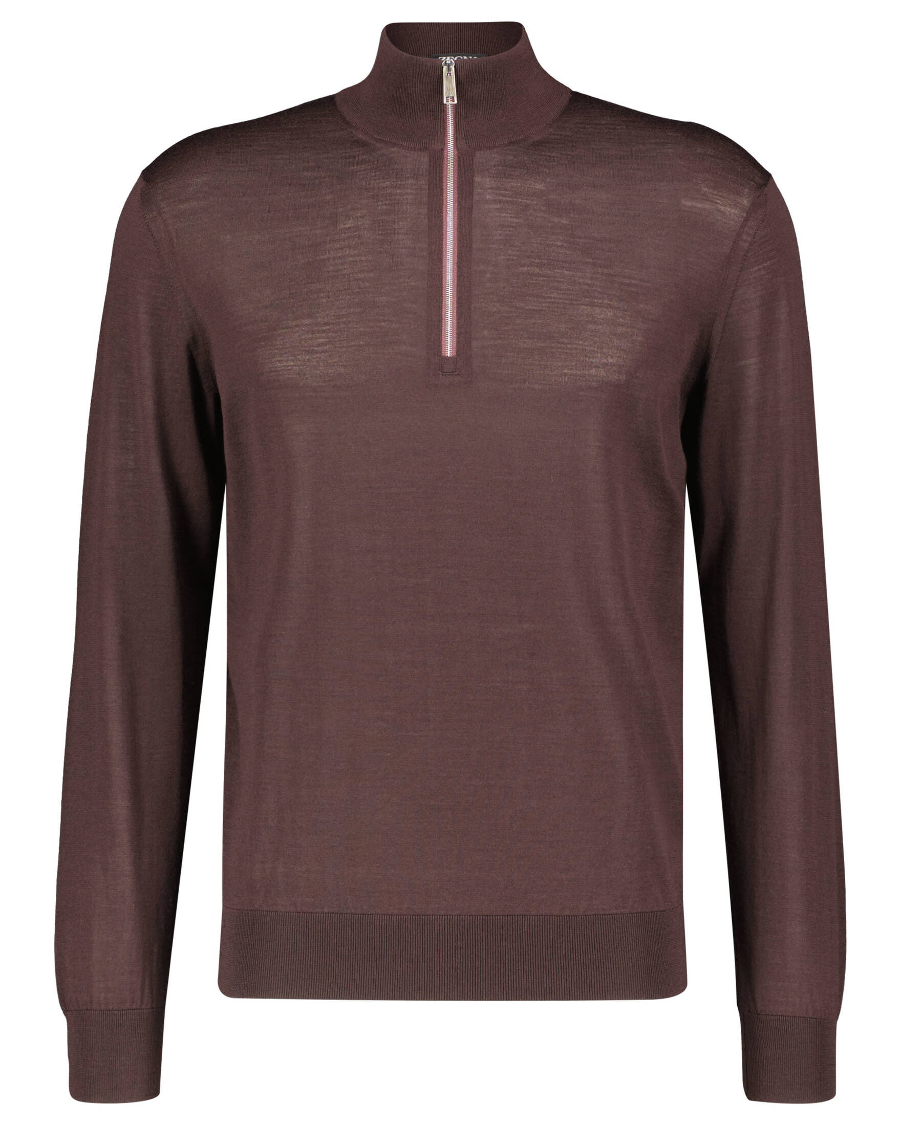 Zegna| Herren Feinstrickpullover aus Wolle HIGH PERFORMANCE ZIP MOCK